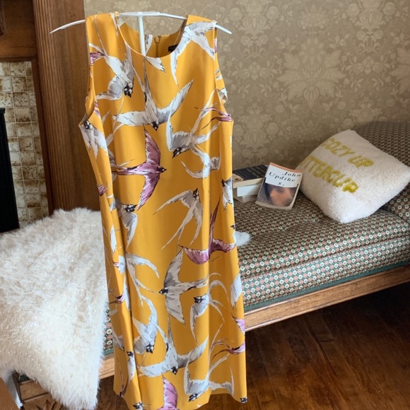 Ann Taylor bird sheath dress. Worn once. Retail 129 - Picture 3 of 4